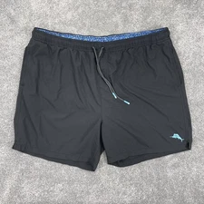Tommy Bahama Shorts Men 2XL Black Naples Bay Swim Trunks 6" Inseam