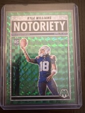 Kyle Williams 2025 Panini Mosaic RC #23 Notoriety Green Mosaic Rookie Card