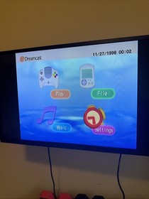 Sega Dreamcast White Video Game Console with Two Controllers