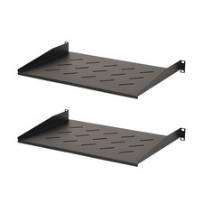 Aeons 1U Universal Server Rack Shelf Vented Rackmount Cantilever Shelf 12 Deep,