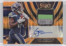2019 Panini Select FOTL Neon Orange Pulsar Prizm 8/23 Gary Jennings Jr Auto 6o3