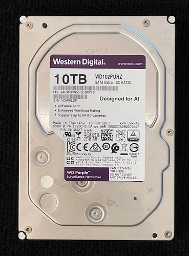 WD102PURZ-Purple 10TB 7200RPM SATA 6Gb/s 256MB Cache 3.5-Inch_Mount Included