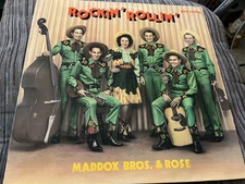 Maddox Brothers and Rose - Rockin’ Rollin’ LP - Bear Family Label
