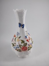Aynsley Cottage Garden Vase Butterflies English Bone China