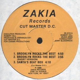 Cutmaster D.C. - Brooklyn Rocks The Best / Santa's Beat Box - Used Vi - F4593z