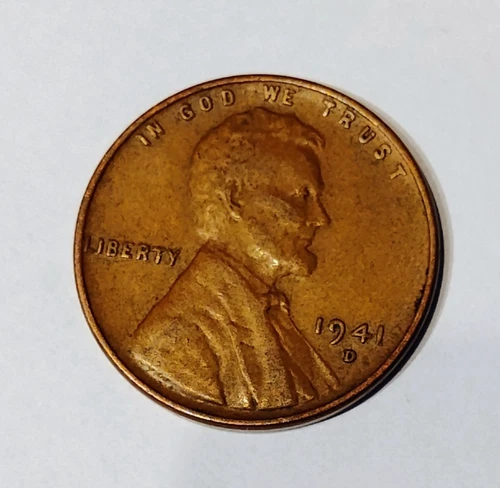 1941 d Lincoln Wheat Cent, Extra Fine
