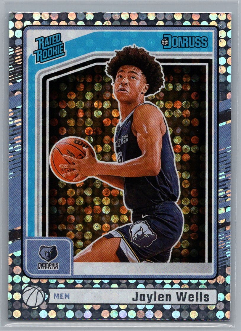 Jaylen Wells #245 Rated Rookie RC 2024-25 Panini Donruss Disco NBA Grizzlies
