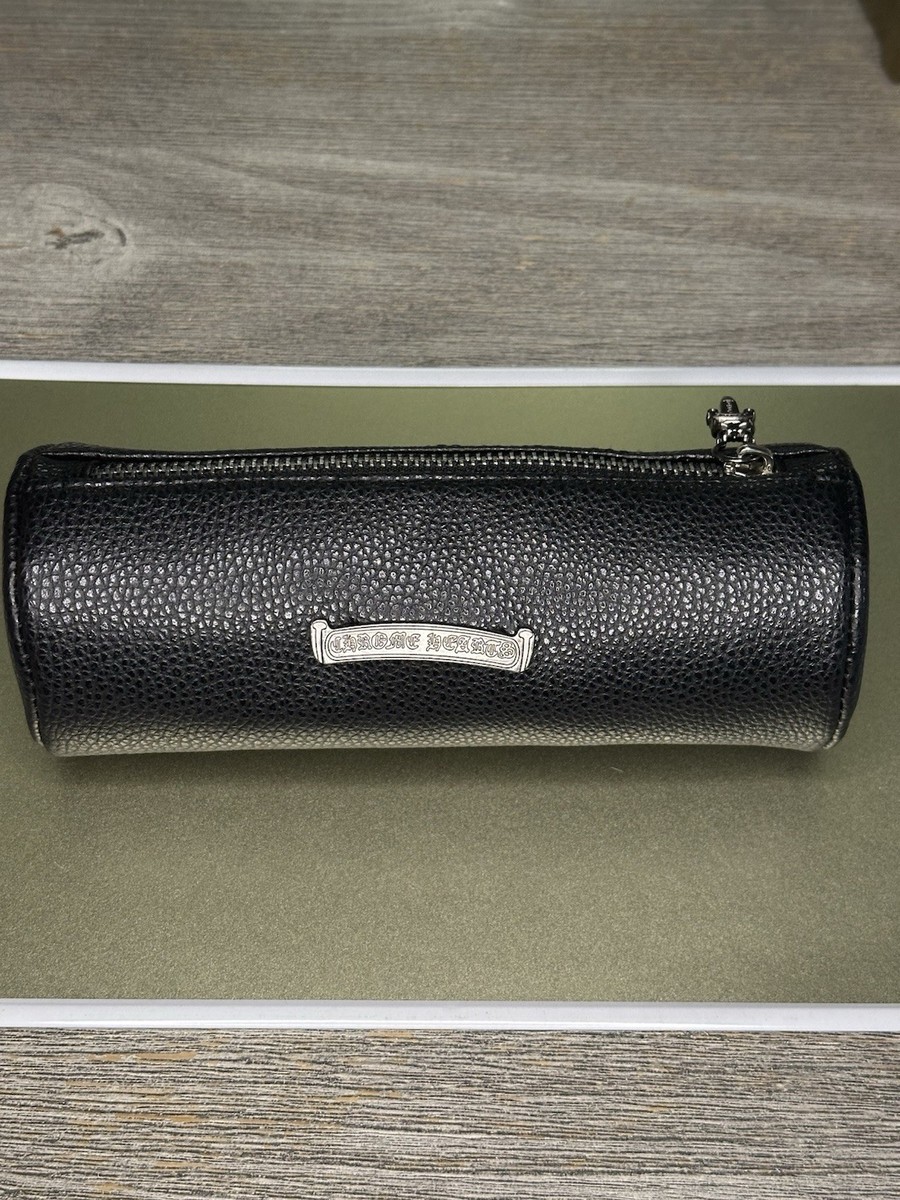 Chrome Hearts Pebble Leather Glasses Pencil Cosmetics Case Bag