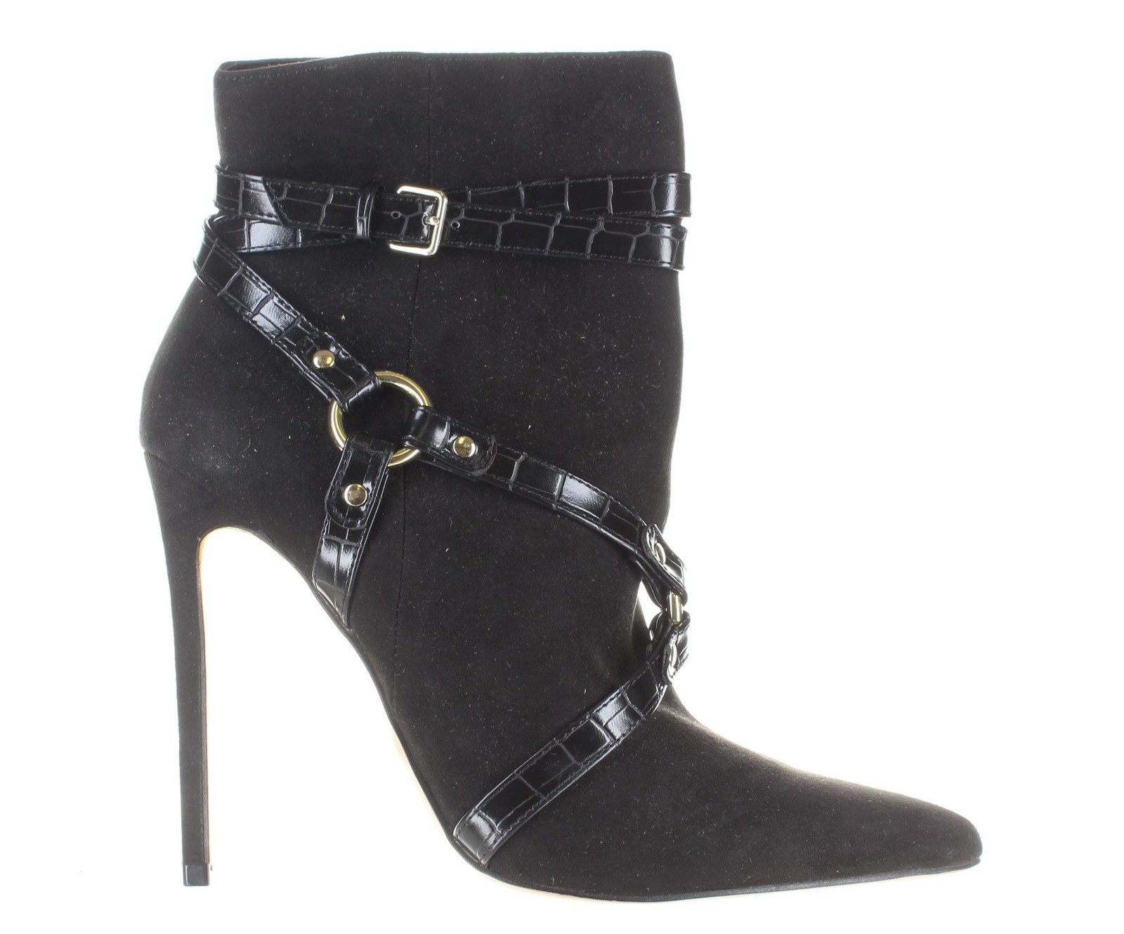 JLO by Jennifer Lopez Womens Jl-Fran Black Ankle Boots Size 8.5 (7715696)