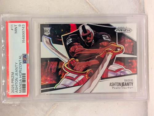 Ashton Jeanty #11 2025 Panini Prizm Manga Horizontal card