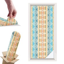 Decorative Film Privacy Self Adhesive Geometric Motifs Geometry Blue