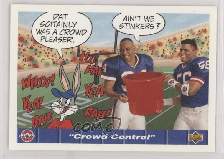 1992 Comic Ball IV Bugs Bunny Lawrence Taylor Thurman Thomas Crowd Control 1g4