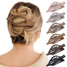 French Concord Hair Clips - 6Pcs Side Slide Volume Clips for Women Girls Stro...