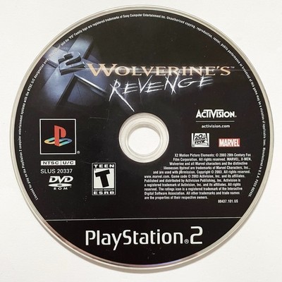 X2: Wolverine's Revenge (Sony PlayStation 2, 2003) Marvel X-Men Disc Only Tested