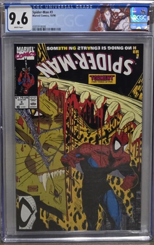 Spider-Man #3 CGC 9.6 Graded Comic Book  CUSTOM LABEL  Todd McFarlane