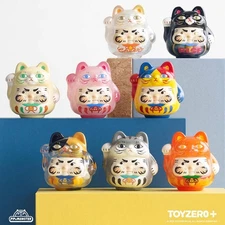 PP x MONSTER Sparkle Lucky Kitten Blind Box Daruma | Luck & Wealth | US