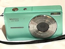 VIVITAR VEC S124 digital compact camera Tested Works No Card or Battery