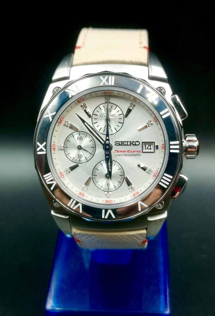 Nice Seiko Sportura Chronograph Men quartz watch. Nice with  display picture 2