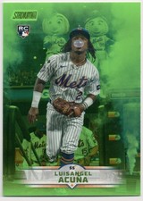 2025 Topps Stadium Club Luisangel Acuna Lime Green Parallel #115 New York Mets