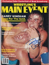 Barry Windham Signed June 1984 Wrestling Main Event Magazine WWE NWA Poster