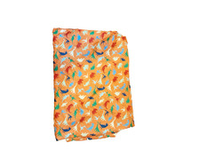 Amazon Basics Orange Dinosaur Print Flat Twin Sheet 66 in x 96 in 