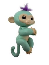 WowWee Fingerlings Turquoise Interactive Baby Monkey Finger Electronic Toy