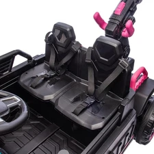 Kids Electric Ride-On Car - 3-Seater with 4-Motor Drive, Remote Control,