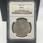 1883-O Morgan Silver Dollar $1 – NGC MS63 – New Orleans Mint – BU