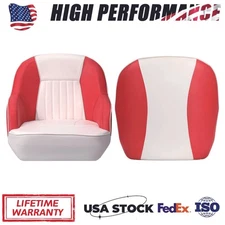 Pontoon Boat Seat Captain Bucket Seat Ergonomic High Density Foam Padding Chair