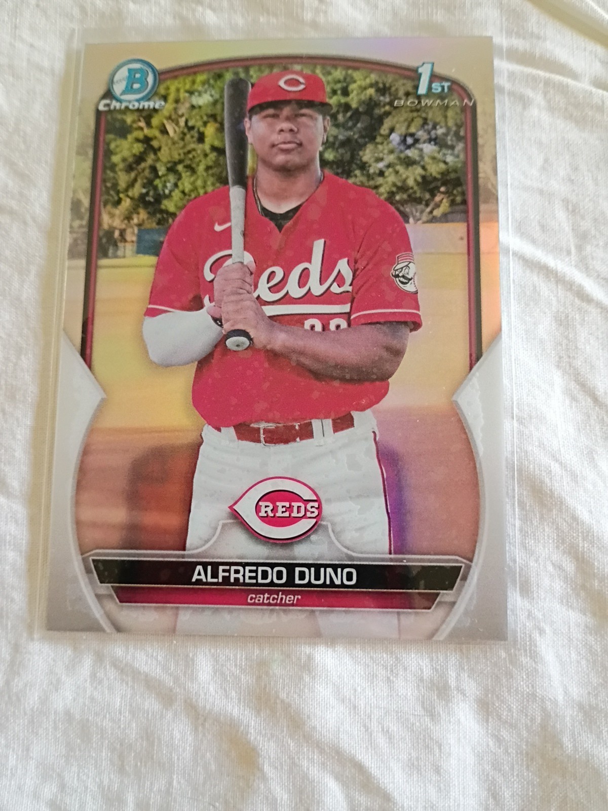 2023 Bowman 1st Chrome Alfredo Duno BCP-238 Cincinnati Reds Refractor/499