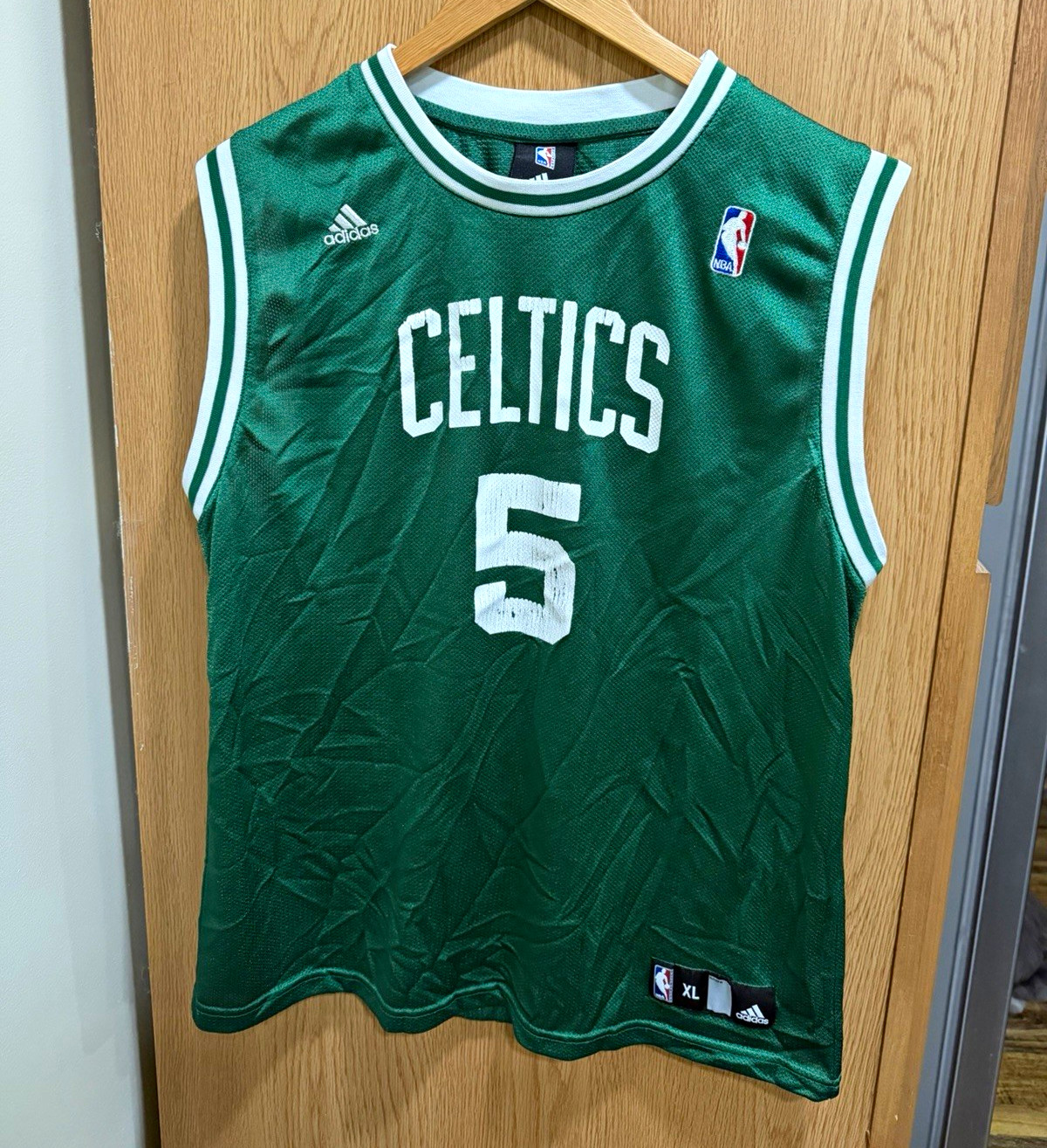 adidas NBA Boston Celtics Kevin Garnett #5 Green/White Jersey XL