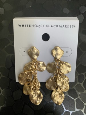 White House Black Market Gold Tone Earrings