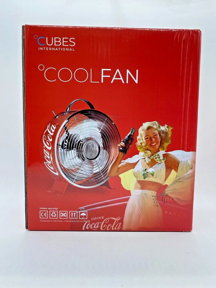 CUBES CoolFan Coca-Cola - Ventilator - Vintage - 26cm Durchmesser - NEU & OVP - Bild 3 von 4
