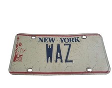 New York Statue Of Liberty WAZ Specialty Personalized License Plate Tag