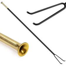 Fire Blower Fireplace Poker 36 Inch Long Fire Pit Poker Powder Coated Steel F...