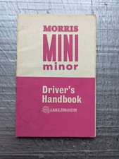 1963 Bmc Morris Mini Minor Drivers Handbook
