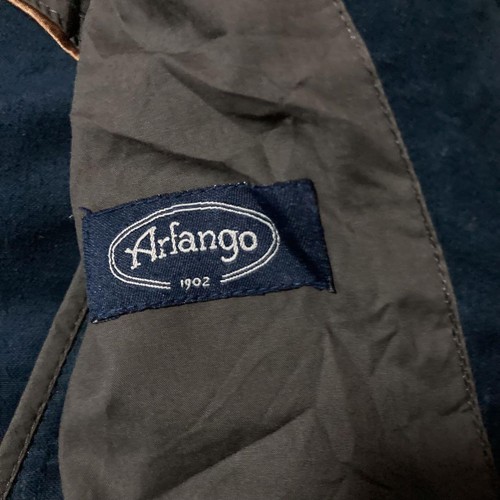 Velour Peel Coat 90s Italy Arfango Navy Cotton M-L Vintage - Foto 13 di 14