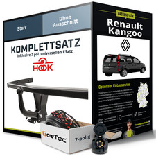Anhängerkupplung starr für RENAULT Kangoo +E-Satz Kit NEU