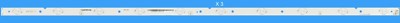 Sharp 098101122100, IC-C-VZAA43D493  LED Backlight Strips (3) for LC-43LE653U