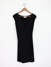 VELVET By Graham & Spencer Lynnette Wrap Dress Black S $178 H14