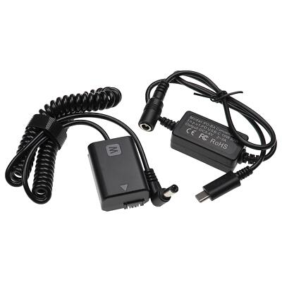 USB Netzteil für Sony Alpha NEX-F3 NEX-F3D NEX-C3D NEX-C3K 8,4V 2m + DC-Kuppler