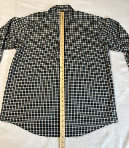 LL Bean Wrinkle Resistant Button Down Shirt Mens L-REG 0 YP38 Plaid Checkered - Picture 4 of 9