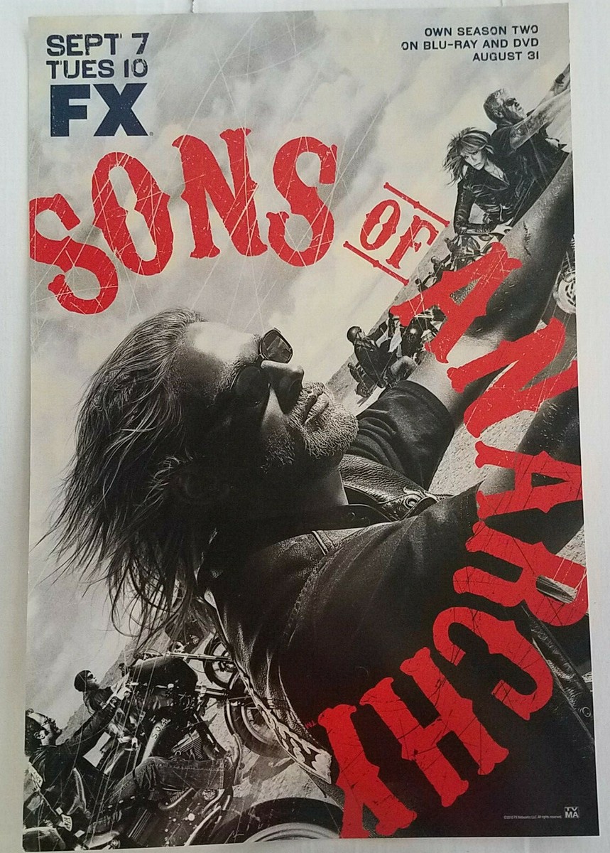 Sons Of Anarchy Promo Mini Poster From 2010 | eBay