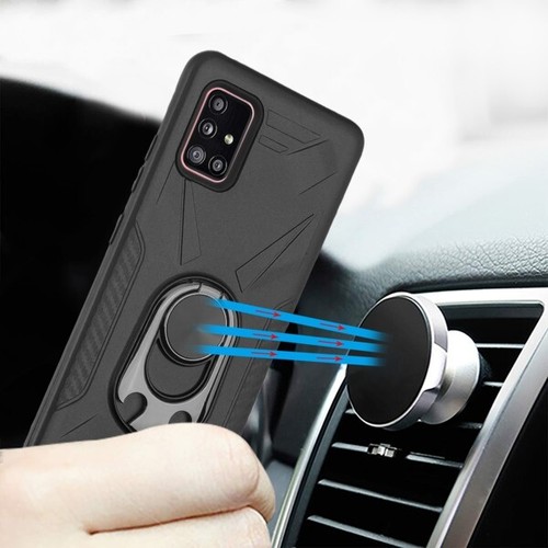 For Samsung Galaxy A51 5G Hybrid Case Ring Stand Cover Magnet Mount Bottle Open - Photo 16 sur 42