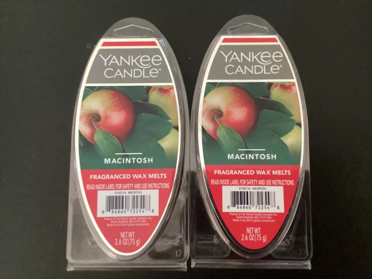 Yankee Candle Macintosh Fragranced Wax Melts 2.6oz 6-Pack *Lot of 2*