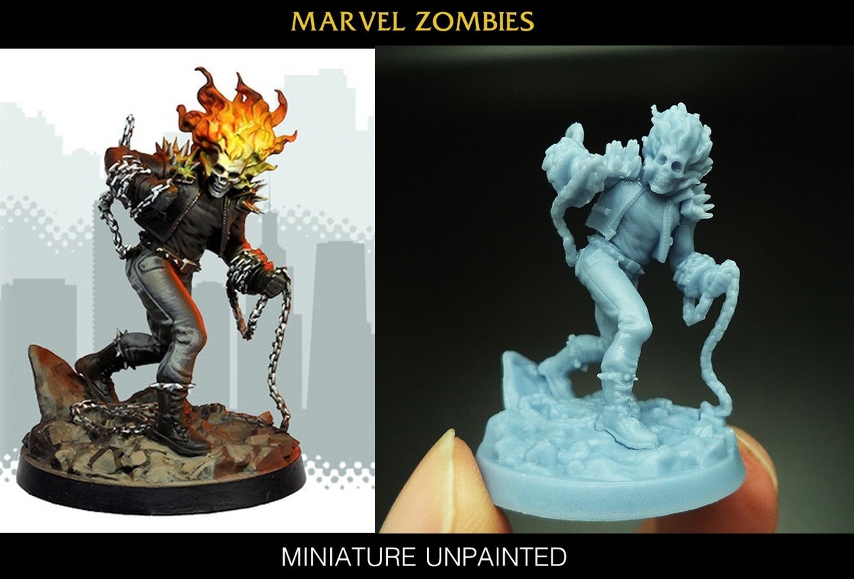MARVEL ZOMBIES BOARD GAME AUTHENTIC Model Miniature GHOST RIDER