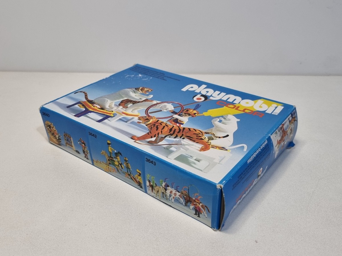 Playmobil 3646 Antique Difficult Set Tamer Beast White Tiger Playmobil 3646 Antique Difficult Set Tamer Beast White Tiger