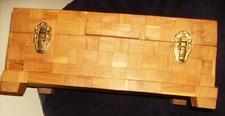 Vintage Cedar Blanket Chest with Brass Strapping — listing 5