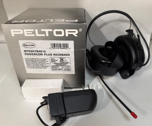 NEW PELTOR POWERCOM PLUS NECKBAND MT53H7B4610 over the head 2-way radio