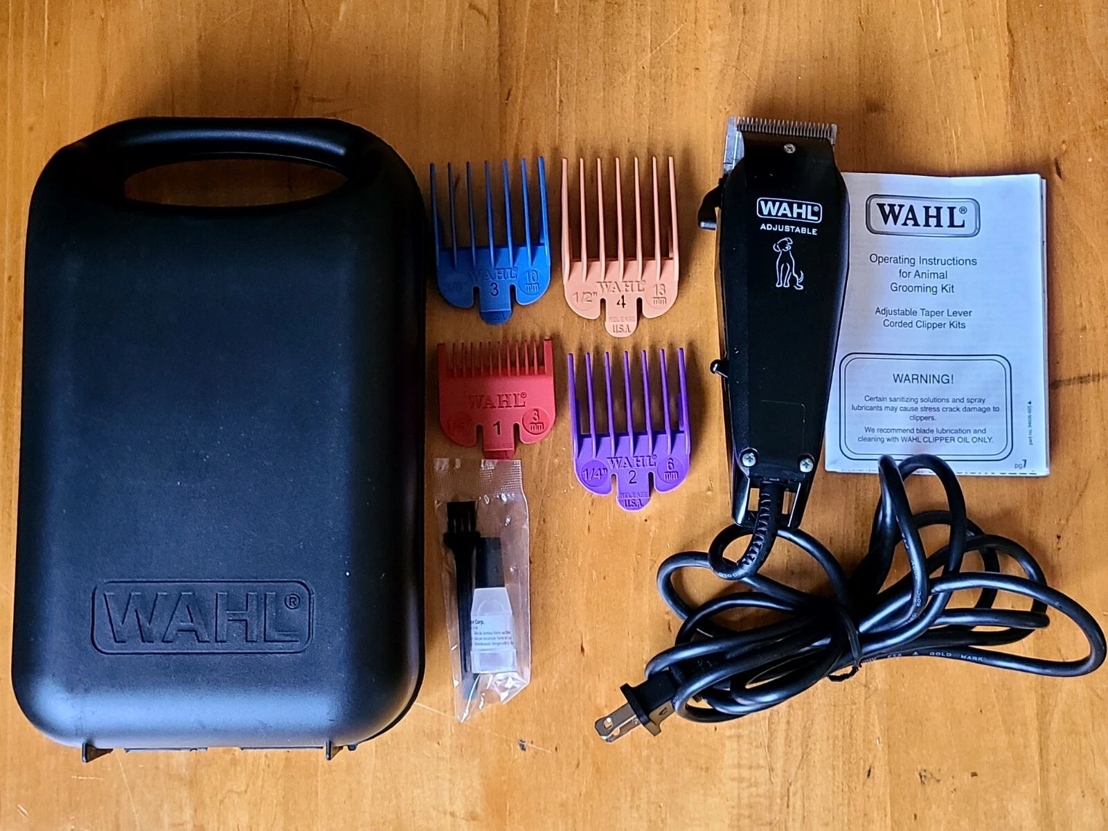 Wahl Adjustable Pet Clippers Electric Handheld Model# PCMC W/ Case & Accessories